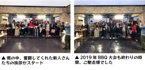 2019年BBQ大会の模様