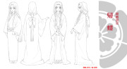 胡蝶綺 ~若き信長~ 線画設定:帰蝶